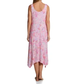 Ellen Tracy Pink Paisley Sleeveless Midi Gown With Soft Bra 8225585 -Simone Perele Bikinis Shop ellen tracy elen01 8225585 bs