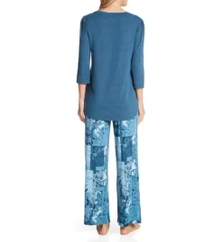 Ellen Tracy Knit Top And Wide Leg PJ Set 8723065 -Simone Perele Bikinis Shop ellen tracy elen01 8723065 bs