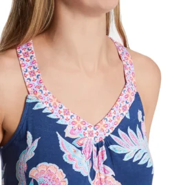 Ellen Tracy Navy Paisley Sleeveless Wide Leg Capri PJ Set 8725598 -Simone Perele Bikinis Shop ellen tracy elen01 8725598 cs2