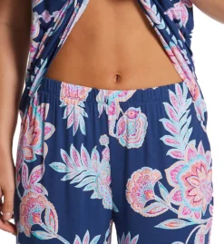 Ellen Tracy Navy Paisley Sleeveless Wide Leg Capri PJ Set 8725598 -Simone Perele Bikinis Shop ellen tracy elen01 8725598 cs3