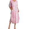 Ellen Tracy Paisley Long Caftan 8925558