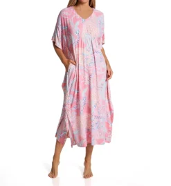 Ellen Tracy Paisley Long Caftan 8925558