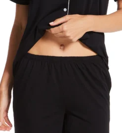 Flora Nikrooz Annie Knit Notch Collar Capri PJ Set T90416 -Simone Perele Bikinis Shop flora nikrooz flor01 t90416 cs1