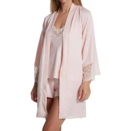 Flora Nikrooz Kit Matte Charmeuse Wrap Robe With Lace T90482 -Simone Perele Bikinis Shop flora nikrooz flor01 t90482 cs5