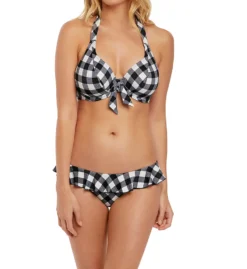 Freya Totally Check Italini Frill Brief Swim Bottom AS2927 -Simone Perele Bikinis Shop freya fre001 as2927 cs1