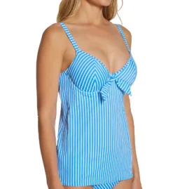 Freya Beach Hut Non Padded Plunge Tankini Swim Top AS6796