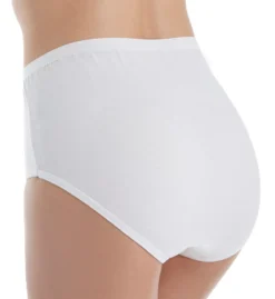 Fruit Of The Loom Ladies White Cotton Brief Panties - 10 Pack 10DBRWH -Simone Perele Bikinis Shop fruit of the loom fotl01 10dbrwh bs