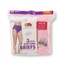 Fruit Of The Loom Cotton Brief Panties - 3 Pack 3DBRIAS -Simone Perele Bikinis Shop fruit of the loom fotl01 3dbrias cs1