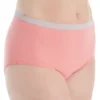 Fruit Of The Loom Cotton Heather Brief Panty - 3 Pack 3DBRIHT