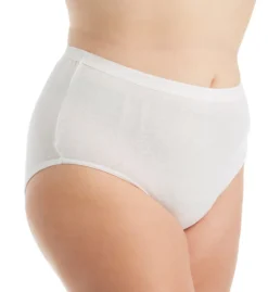 Fruit Of The Loom Fit For Me Plus Size Cotton Brief Panties - 3 Pack 3DBRWHP