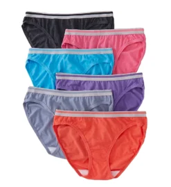 Fruit Of The Loom Heather Bikini Panties - 6 Pack 6DBIKH1 -Simone Perele Bikinis Shop fruit of the loom fotl01 6dbikh1 cs2