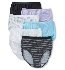 Fruit Of The Loom Cotton Brief Panty Assorted - 6 Pack 6DBRIA1 -Simone Perele Bikinis Shop fruit of the loom fotl01 6dbria1 cs2