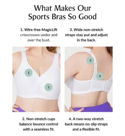 Glamorise The Ultimate Full Figure Soft Cup Sports Bra 1006 -Simone Perele Bikinis Shop glamorise glam01 1006 cs2