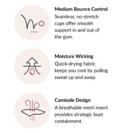 Glamorise Elite Performance Medium Impact Cami Sports Bra 1067 -Simone Perele Bikinis Shop glamorise glam01 1067 cs5