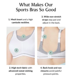 Glamorise Elite Performance Medium Impact Cami Sports Bra 1067 -Simone Perele Bikinis Shop glamorise glam01 1067 cs6