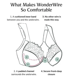 Glamorise Wonderwire Front Closure T-Back Bra 1246 -Simone Perele Bikinis Shop glamorise glam01 1246 cs3