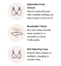 Glamorise Complete Comfort Cotton T-Back Bra 1908 -Simone Perele Bikinis Shop glamorise glam01 1908 cs2