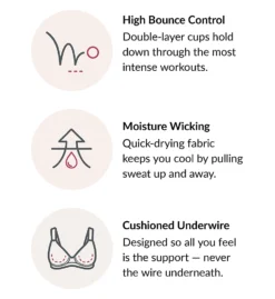 Glamorise Underwire High Impact Sports Bra 9066 -Simone Perele Bikinis Shop glamorise glam01 9066 cs1