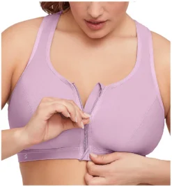 Glamorise Zip Up Front Close Sports Bra 9266 -Simone Perele Bikinis Shop glamorise glam01 9266 cs1