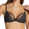 Gossard Sheer Stripe Non Padded Underwire Plunge Bra 18825