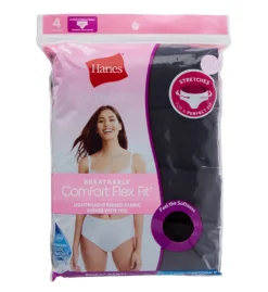 Hanes Ultimate ComfortFlex Fit Brief Panty - 4 Pack 40CFF4 -Simone Perele Bikinis Shop hanes hane01 40cff4 cs1