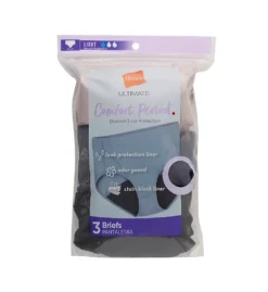 Hanes Comfort Period Light Brief Panty - 3 Pack 40FDL3 -Simone Perele Bikinis Shop hanes hane01 40fdl3 cs1