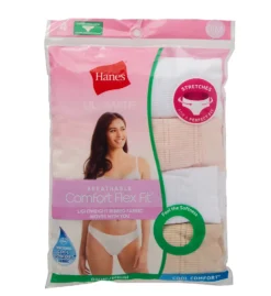 Hanes Ultimate ComfortFlex Fit Bikini Panty - 4 Pack 42CFF4 -Simone Perele Bikinis Shop hanes hane01 42cff4 cs1