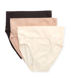 Hanes Smoothing Seamless Hi-Cut Panty - 3 Pack 43USS3 -Simone Perele Bikinis Shop hanes hane01 43uss3 cs2