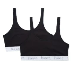 Hanes Scoop Stretch Cotton Blend Bralette - 2 Pack DHO102 -Simone Perele Bikinis Shop hanes hane01 dho102 cs2