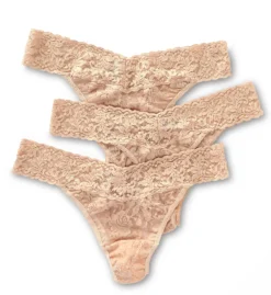 Hanky Panky Signature Lace Original Rise Thongs - 3 Pack 48113PK -Simone Perele Bikinis Shop hanky panky hnk001 48113pk cs2