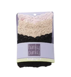 Hanky Panky Original Rise Signature Lace Thongs - 5 Pack 4811FP -Simone Perele Bikinis Shop hanky panky hnk001 4811fp cs1
