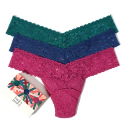 Hanky Panky Signature Lace Low Rise Thong Holiday 3 Pack 49LN3BX -Simone Perele Bikinis Shop hanky panky hnk001 49ln3bx cs2