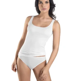 Hanro Cotton Seamless Tank Top 1604 -Simone Perele Bikinis Shop hanro han001 1604 cs1