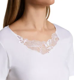 Hanro Paola Short Sleeve Sleep Gown 76047 -Simone Perele Bikinis Shop hanro han001 76047 cs1