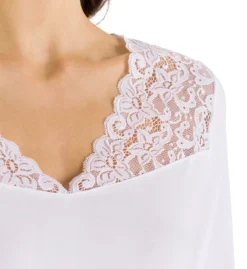 Hanro Moments 3/4 Sleeve Gown 77931 -Simone Perele Bikinis Shop hanro han001 77931 cs1