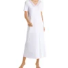 Hanro Moments Short Sleeve Long Gown 77933