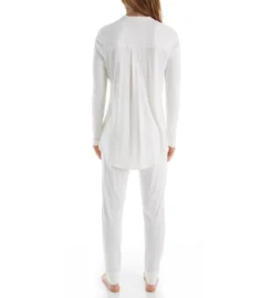 Hanro Pure Essence Long Sleeve Button Front Pajama 77949 -Simone Perele Bikinis Shop hanro han001 77949 bs