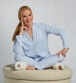 Hanro Pure Essence Long Sleeve Button Front Pajama 77949