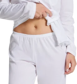 Hanro Cotton Deluxe Button Front Pajama Set 7956 -Simone Perele Bikinis Shop hanro han001 7956 cs1