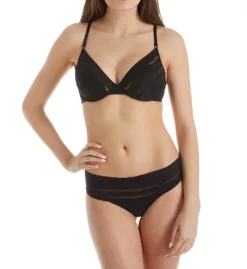 Heidi Klum Intimates Nightshade Fling Contour Plunge Bra H22-1514 -Simone Perele Bikinis Shop heidi klum intimates hk01 h22 1514 cs1