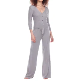Honeydew Stay Inside LS Rib Knit Lounge Set 94986