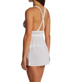 Ilusion Floral Lace & Mesh Babydoll With Thong 71071016 -Simone Perele Bikinis Shop ilusion ilu01 71071016 bs