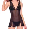 Ilusion Sheer Lace Babydoll With Thong 71071026