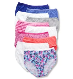 Just My Size Cool Comfort Cotton Brief Panty - 10 Pack 1610PX -Simone Perele Bikinis Shop just my size just01 1610px cs2