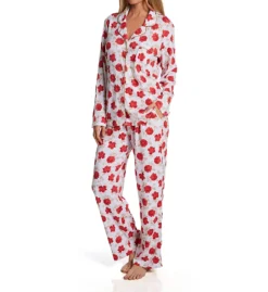 Karen Neuburger Holiday Paisley Notch Collar PJ Set RLK0021