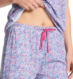 Karen Neuburger V-Neck Picot Edge Short Sleeve Bermuda PJ Set RLK0082 -Simone Perele Bikinis Shop karen neuburger kn001 rlk0082 cs2