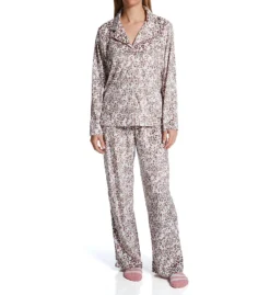 Karen Neuburger Fleece Notch Collar PJ Set With Socks RZ0029