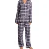 KayAnna Grey Tartan Flannel PJ Set 15175GT