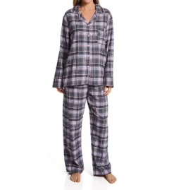 KayAnna Grey Tartan Flannel PJ Set 15175GT