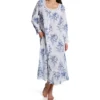 La Cera 100% Cotton Woven Printed Floral Button Front Robe 1211R